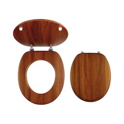 FERRO - Capac WC din MDF, decor stejar
