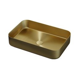 Lavoar pentru blat LJORDAL 52x34 cm oțel/alamă