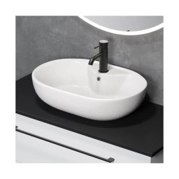 Lavoar pentru montaj pe blat TROMSO, 59,5 x 41 cm, ceramică, alb