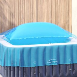Perna pentru piscina gonflabila albastra din PVC, 400 x 200 x 140 cm