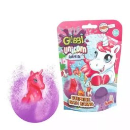 Glibbi: Bombă de baie surpriză cu figurină unicorn
