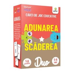 Adunarea. Scaderea. Carti de joc educative