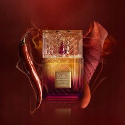 Lattafa Khamrah Dukhan - Apă de parfum (EDP), 100 ml - Categorie olfactivă: Oriental (fumuriu-spicy) - Note vârf: Condimente, Pimento, Mandarină - Note mijloc: Tămâie, Labdanum, Floare de portocal, Patchouli