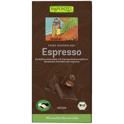 Ciocolata bio amaruie cu espresso si 51% cacao HIH 80g Rapunzel