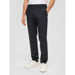 s.Oliver BLACK LABEL Pantaloni costum barbati cu croiala Regular Fit, Bleumarin (SELECTATI MARIMEA: 102)