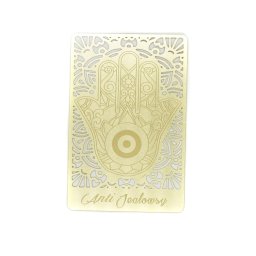 Card Feng Shui din metal Talismanul de aur anti-gelozie