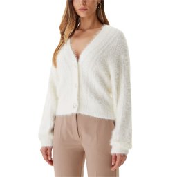 GUESS Jachetă Ls Vn Kinako Fuzzy W5BR0DZ3BH0 g1o6 dove white