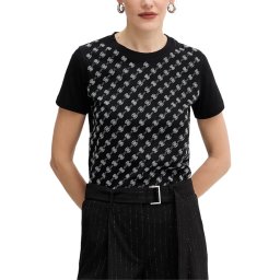 GUESS T-Shirt Ss Cn 4G Allover Tee W5BI21I3Z14 jblk jet black a996