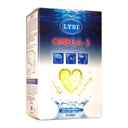 Omega 3 ulei pur de peste 80 capsule Lysi