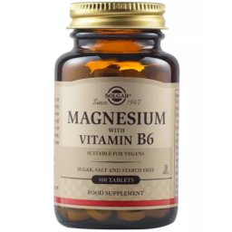 Magneziu cu vitamina B6 100 comprimate Solgar