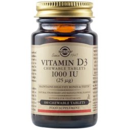 Vitamina D3 (Colecalciferol) 1000IU 100 tablete Solgar