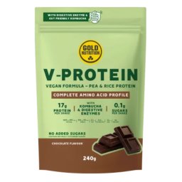 Pudra proteica V Protein cu ciocolata 240g GoldNutrition