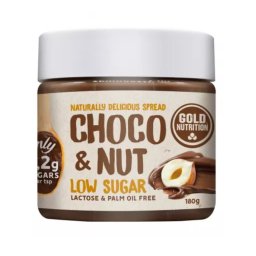 Crema tartinabila Choco&Nut Low Sugar 180g GoldNutrition