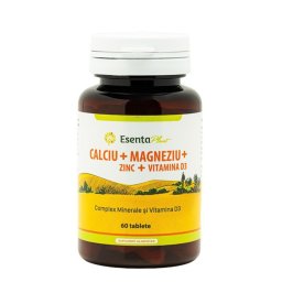 Calciu Magneziu Zinc D3 60 tablete Esenta Plant