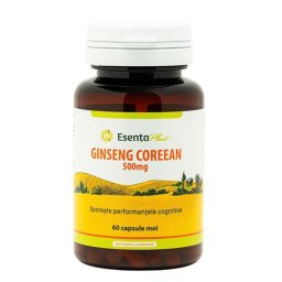 Ginseng Coreean 500 mg 60 capsule moi Esenta Plant