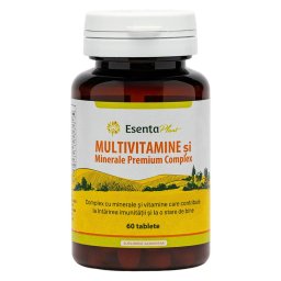 Multivitamine si Minerale Premium Complex 60 tablete Esenta Plant