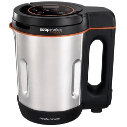 Aparat preparat supa crema Morphy Richards, 900 W ,1 litru, 4 functii, Negru/Argintiu