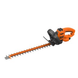 Foarfeca electrica pentru tuns gard viu Black & Decker BEHTS301-QS, putere 500 W, lungime lama 50 cm, grosime taiere 22 mm, maner dublu si protectie de mana transparenta, pentru gard viu de dimensiuni medii pana la mari, Portocaliu-Negru