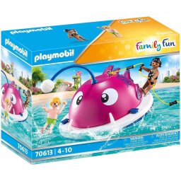 Playmobil Family Fun - Tropical Water Park, Insula pentru sarituri in apa