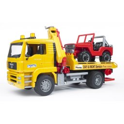 Camion MAN de tractare si masina de teren, Bruder 02750