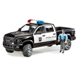 Masina de politie RAM 2500 Pickup cu figurina politist, Bruder 02505