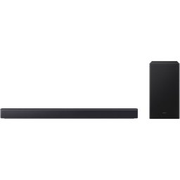 Soundbar Samsung HW-B450F, 2.1, 300W, Bluetooth, Wi-Fi, Subwoofer wireless, Dolby Audio, HDMI eARC, Negru