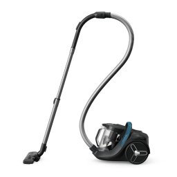 Aspirator fara sac Rowenta Green Force Cyclonic Max RO7B11EA, 900 W, recipient de praf capacitate 2.5 L, filtrare tip HEPA, design eco, negru & albastru