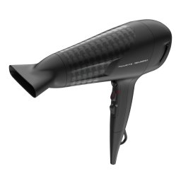 Uscator de par Studio Dry Rowenta x Karl Lagerfeld CV581LF0, 2100W, Tehnologie Effiwatts, 6 trepte de viteza si temperatura, Tehnologie Thermo Control, negru