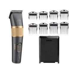 Aparat de tuns BaByliss E987E, 8 setari lungime, cu acumulator si cablu, 8 piepteni, Negru-Auriu