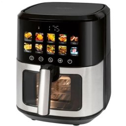 Friteuza ProfiCook PC-FR 1286 H, 6,5 L, Independenta, 1700 W, Cu aer cald, Neagra, Otel inoxidabil