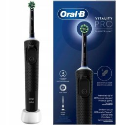 Periuta de dinti electrica Oral-B, Vitality Pro, 1 cap de schimb, Negru