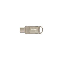 Memorie USB Patriot TAB T560, 64 GB, USB 3.2/USB-A + USB-C, Argintiu