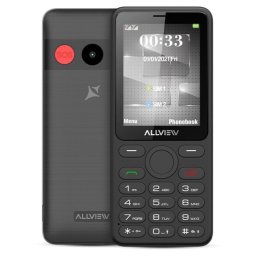 Telefon mobil ALLVIEW M40 Connect, 4G, Dual SIM, 1.3 MP, microSD, Radio, buton SOS, Bluetooth, USB-C, Negru