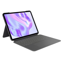 Husa cu tastatura Logitech Combo Touch pentru Apple iPad Pro 13-inch M4, Layout US International (Gri)