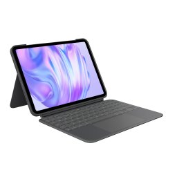 Husa cu tastatura Logitech Combo Touch pentru Apple iPad Pro 11-inch (M4), Layout US International (Gri)