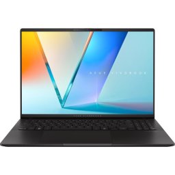 Laptop ASUS VivoBook S16 OLED M5606KA, Procesor AMD Ryzen™ Al 7 350 pana la 5.0 GHz, 16 inch, Full HD+, 24GB LPDDR5X, 1TB SSD, AMD Radeon 860M Graphics, Free Dos, Negru