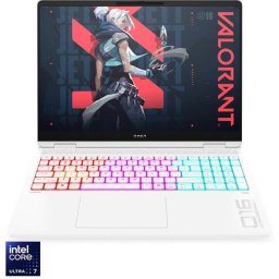 Laptop Gaming HP Omen 16-ah0026nn cu procesor Intel® Core™ Ultra 7 - 255HX pana la 5.2GHz, 16.0", 2K, 16GB DDR5 RAM, 1TB SSD, NVIDIA® GeForce RTX™ 5060 8GB GDDR6, Free DOS, Ceramic White