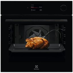 Cuptor incorporabil Electrolux LOC9P3XZ, 72 l, SteamCrisp-gatire cu abur, Conectivitate WI-FI, TFT Activ, 75 programe, Autocuratare pirolitica, Grill, Clasa energetica A++, Sticla neagra