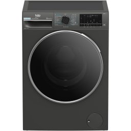 Masina de spalat rufe Beko B7WFU610418MB2ES, 10 kg, 1400 RPM, Clasa A, Recycled Tub, HomeWhiz prin WiFi , Motor ProSmart Inverter, AddXtra, Hygiene+, IronFast, Culoare Piano Black