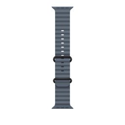 Apple Watch 49mm Band: Anchor Blue Ocean Band Extension - Black Titanium Finish