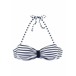 VENICE BEACH Sutien costum de baie bleumarin / alb