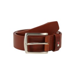 TOMMY HILFIGER Curea 'New Denton' bleumarin / maro / auriu / roșu
