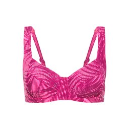 LASCANA ACTIVE Sutien de costum de baie sport roz / roșu bordeaux / alb