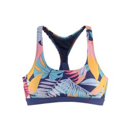 LASCANA ACTIVE Sutien de costum de baie sport indigo / albastru deschis / galben / roz deschis