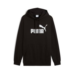 PUMA Bluză de molton 'Ess No. 1' negru / alb