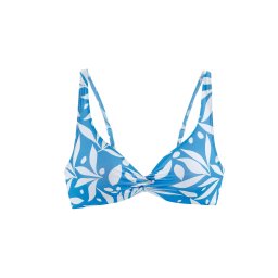LASCANA ACTIVE Sutien de costum de baie sport azuriu / alb