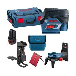 Bosch - GCL 2-50 C + RM 2 + BM 3 - Nivela laser cu linii si puncte, 2 linii laser, 20 m, 2 puncte laser, 10 m, +/-0.3 mm/m, suport perete, valiza speciala, accesorii