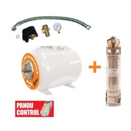 Kit pompa + Hidrofor Dunarea 50, vas 50 litri, 750 W