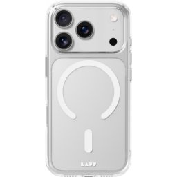 Husa Laut Crystal Fluro MagSafe - Husă telefon - compatibil cu Apple iPhone 17 Pro Max - MagSafe - culoare Gri, Transparent
