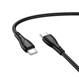 Cablu de Alimentare, USB-C, 60W, 1m - Borofone Energy (BX121) - Black